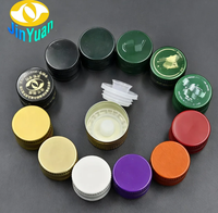Capsules ROPP en aluminium-plastique colorées anti-vol de 31,5x24mm avec bec verseur en plastique pour huile d'olive/alimentaire, prêtes à être expédiées