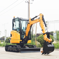 Excavatrice sur chenilles industrielle robuste de 3,5 tonnes, 2,5 tonnes, 2 tonnes, conforme aux normes CE EPA EURO 5, excavatrice hydraulique