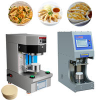 Machine à galettes de gyozas commerciales 50-90 mm, presse électrique de table pour peaux de gyozas rondes, idéale pour la préparation de gyozas surgelés dans les restaurants japonais