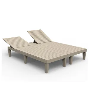 2 kişilik otel şezlong yüzme havuzu sandalyesi yastık ile güneş şezlong