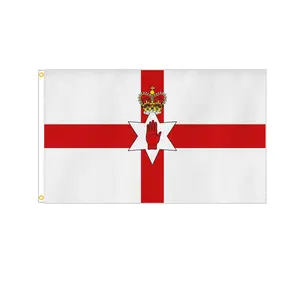 3X5FT bandeira personalizada impressão do norte da Irlanda bandeira qualquer tamanho bandeira personalizada