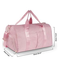 Sac de voyage de grande capacité, personnalisé avec logo, pour femmes, pour le week-end, la gym, le sport, imperméable, sac de sport, sac de voyage