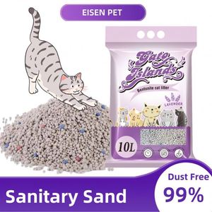 Eisen Wholesale Low Tracking Cat <b>Sand</b> Dust Free Bentonite Cat Litter Arena Sanitaria Para Gatos Fast Clumping - Product Image 1