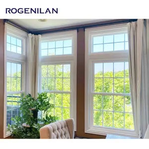 ROGENILAN Thermal-Break with Insect Screen Single-hung Windows Top Hung Awning Window White Single Hung Windows