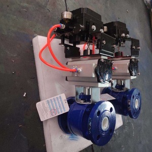 Válvula de bola cerámica eléctrica Q941TC-16C de 2 pulgadas para control de líquidos químicos a alta temperatura con bola de CPVC y presión de 700 PSI - Product Image 3
