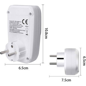 MITE Ổ Cắm Điện Thông Minh Kiểu Pháp Đồng Hồ Đo Chi Phí Năng Lượng Bộ Điều Khiển Tiêu Thụ Điện Với Màn Hình LCD Công Suất Tối Đa Kỹ Thuật Số 3680W - Product Image 6