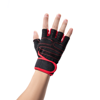 Guantes Deportivos Unisex para Gimnasio, Fitness, Levantamiento de Pesas, Medios Dedos, Antideslizantes, Elásticos, Transpirables, Absorbentes de Sudor, para Ciclismo al Aire Libre
