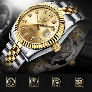 OEM thiết kế sang trọng chất lượng cao đồng hồ cơ khí chế biến tùy chỉnh logo không thấm nước Đồng hồ cơ khí - Product Image 3