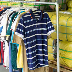 SH06 Vêtements d'été vintage d'occasion pour hommes, mélange de chemises décontractées, t-shirts, jeans en denim, pantalons cargo pour boutique - Product Image 4