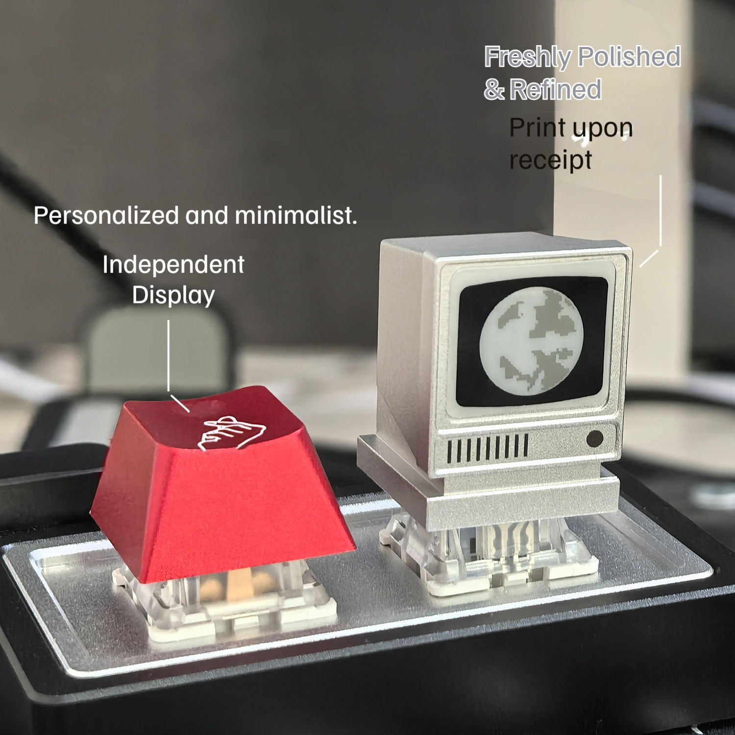 Capuchon de clé en alliage d'aluminium rouge