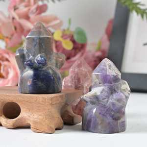 Wholesale Carved Mixed Stones Specimen Model Carving Clear Quartz <b>Crystal</b> <b>Cluster</b> Model - Product Image 2