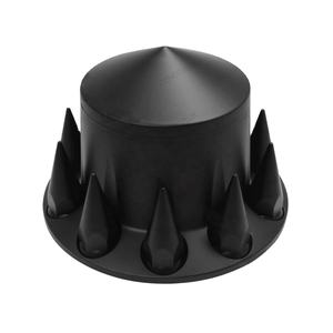 Housse d'axe arrière à pointes en Satin noir, avec <span class=keywords><strong>enjoliveur</strong></span> amovible et cache-écrou à filetage 33mm, 2 pièces - Product Image 1