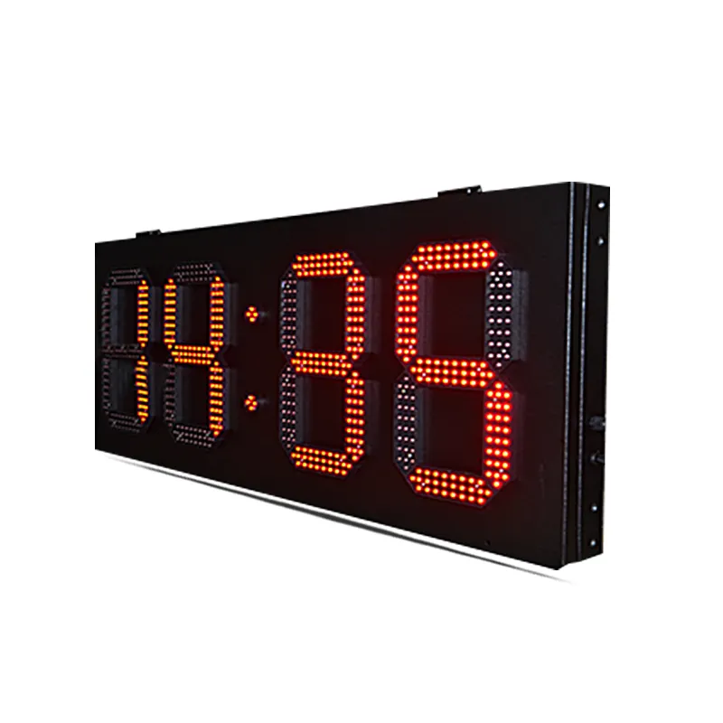 Goakgaan Brand Led Time Temperature Digital Screen Led Oil Price Screen Single Double Sided Led Gas Price Sign Outdoor Red SDK