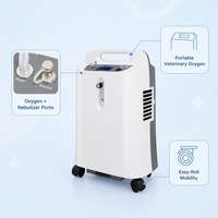 Concentrateur d'oxygène vétérinaire 5DW électrique classe II pour clinique vétérinaire, soins intensifs, chirurgie, haute performance, silencieux, portable, générateur d'oxygène pour animaux, LED