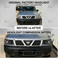 Nouveau design de phare pour NISSAN Patrol Y61 1999-2003, phare LED, clignotant, feux de jour (DRL), ensemble pour phares Patrol Y61