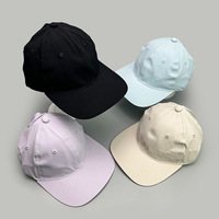 Nouvelle casquette de baseball ajustable en PVC à séchage rapide avec ouverture magnétique arrière pour queue de cheval, visière pare-soleil unie pour femme