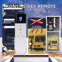 Kit de télécommande sans fil à affichage numérique pour l'apprentissage du code, portée 100m, pour ventilateur, canapé et contrôle de vitesse du moteur