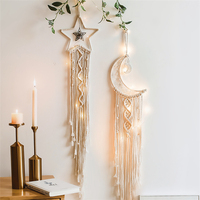 Rideau mural suspendu en macramé multicouches, grand cercle en coton, brun foncé, dégradé de teinture, dégradé de couleur, Boho tricoté, 43 "x 32"