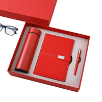 Coffret Cadeau d'Affaires de Luxe : Thermos en Acier Inoxydable avec Affichage Intelligent de la Température, Carnet en Cuir, Logo Personnalisé – Cadeau d'Entreprise Exécutif