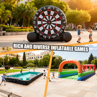 Grandes cibles de tir gonflables pour jeux de carnaval, fléchettes de football gonflables pour jardin, jeu de fléchettes de football gonflable