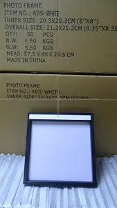 120 pièces Pack Mixtiles Cadre En Plastique Auto-Adhésif Collant Restickable Cadre Photo pour Bureau ou Maison Mur Déco - Product Image 6