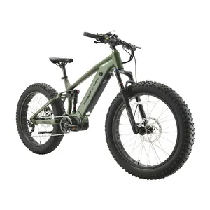 Bafang-bicicleta eléctrica de montaña con suspensión completa, llanta ancha, 1000w, 48v, venta al por mayor
