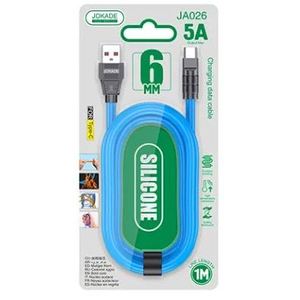 Jokade Usb <b>Type</b> <b>C</b> <b>Charging</b> <b>Cable</b> Blue 1m <b>Fast</b> Charge For Phone Tablet - Product Image 2