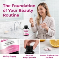 Comprimés de Super Collagène OEM/ODM à succès – Complément Beauté pour des Cheveux, une Peau et des Ongles Sains avec Collagène, Vitamine C et Biotine
