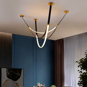 Lampadario a LED Moderno di Design Speciale per Interni, Soggiorno e Ristorante, Lussuoso per Soffitti Alti - Product Image 3