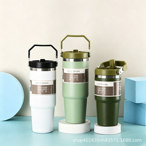 Taza Aislada al Vacío de 30 oz (890 ml), Vaso de Viaje de Acero Inoxidable, Taza Portátil para Auto, Oficina y Uso en Exteriores - Product Image 3