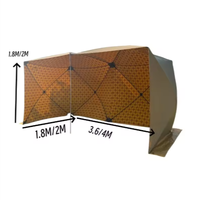 Tente pare-vent automatique Hubble arabe pour pique-nique et barbecue en extérieur, abri stable avec moustiquaire pour le camping et les campings-casernes