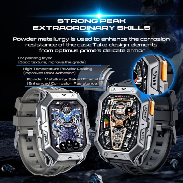 OEM X1 PRO  Outdoor Sport Smart Watch Rugged  2.13inch Square Call Function Convenient Magnetic Watch