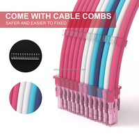 Câble d'extension en cuivre 18AWG ATX 24Pin 8Pin pour boîtier d'ordinateur Accessoires informatiques