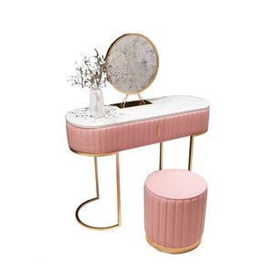 F0446-B Luxury Hot Sale <strong>Girls</strong> Modern Multi Chest <strong>Vanity</strong> Mirror Dressing <strong>Table</strong> with Mirror - Product Image 6