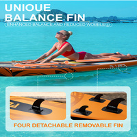 DAMA Planche de paddle gonflable orange avec poignée de sécurité, forme lisse et stable, grande capacité, directement de l'usine pour les plateformes e-commerce