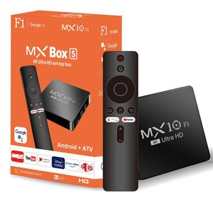 กล่องทีวี Android 13 รุ่น MX10-F1 แบบปรับแต่งได้ กล่องสมาร์ททีวี <span class=keywords><strong>4K</strong></span> All Winner รุ่น MX10-F1 พร้อมรีโมทคอนโทรลแบบเสียง Bluetooth - Product Image 1