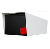 Caja de buzón de montaje de poste moderno Surealong Buzón de mediados de siglo para Navidad al aire libre
