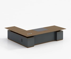 Escritorio ejecutivo de gama alta, mesa de jefe de madera de lujo, diseño de muebles de oficina ejecutivos - Product Image 4