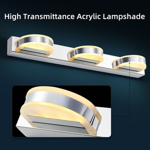 Lampe murale LED au design moderne, étanche IP44, pour salle de bain, miroir, salon, éclairage mural intérieur, pour hôtel, lumière de miroir - Product Image 2