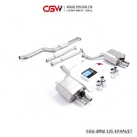 CGW-escape de sonido con silenciador y válvulas, mejor rendimiento, para BMW 535, F10, F18, 3,0 T