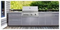 Bbq en acier inoxydable 2022, 1 pièce, moderne, grill d'extérieur, meubles de cuisine, ensemble avec bar