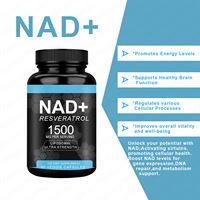 Capsules de NAD+ et de Resvératrol, complément énergétique cellulaire anti-âge, soutient la réparation du DNA, antioxydant, bien-être, végétalien, sans OGM, OEM