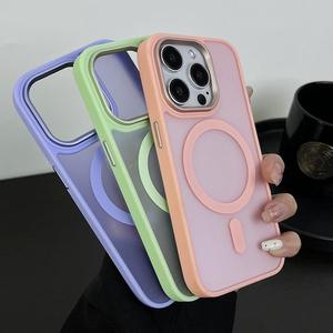 Custodia Magnetica Opaca Multicolore Effetto Pelle per <span class=keywords><strong>iPhone</strong></span> 16 15 Plus 14 Pro Max 13 12 <span class=keywords><strong>11</strong></span> - <span class=keywords><strong>Cover</strong></span> Protettiva - Product Image 1