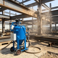 Machine de sablage de précision pour verre avec distribution uniforme de l'abrasif pour le traitement du verre décoratif