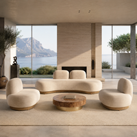 Canapé d'angle inclinable moderne en velours de haute qualité pour salon, hôtel et villa - Écologique et durable