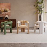 Chaise de canapé simple au design scandinave avec tissu doux Style minimaliste pour chambre ou salon