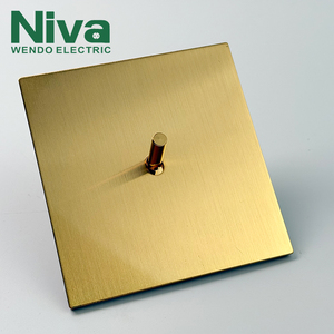 Interruptor de Pared Niva, Panel de Acero Inoxidable, Interruptor de Luz de Palanca de 1 Vía, Estándar del Reino Unido, para Hogar y <span class=keywords><strong>Hotel</strong></span> - Product Image 1