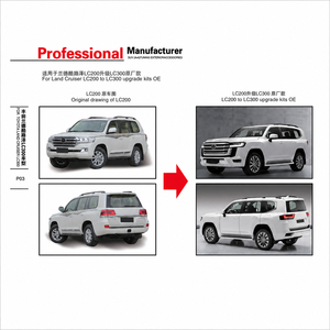 ชุดแต่ง Land Cruiser LC200 <span class=keywords><strong>ราคา</strong></span>โรงงาน สำหรับ <span class=keywords><strong>Toyota</strong></span> Land Cruiser LC200 อัพเกรดเป็นสไตล์ LC300 ชุดแต่งกันชนหน้าและกระจังหน้า - Product Image 4
