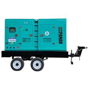 Générateurs silencieux Perkins sur remorque 30kW 40kW 50kVA 100kVA à haute vitesse avec capot insonorisé, adaptés à une utilisation routière en extérieur - Product Image 2
