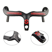 TOSEEK Bull Horn Manubrio Della Bicicletta 400/420/440mm In Fibra di Carbonio Maniglia Della Bicicletta Bar